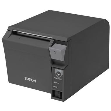 Epson TM T70II - Stampante per scontrini - linea termica - Rotolo (8 cm) - 180 dpi - fino a 250 mm/sec - USB 2.0, seriale - taglierina - grigio scuro