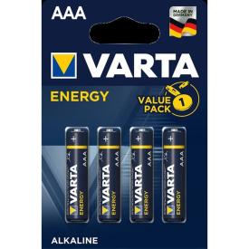 Batteria AAA Ministilo Varta Energy Blister 4 pezzi LR03 Alkaline